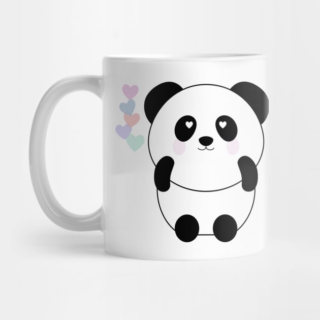 Panda hearts by djhyman